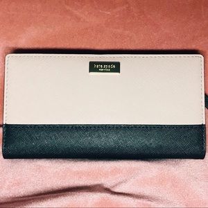 S O L D new kate spade almondine and black wallet
